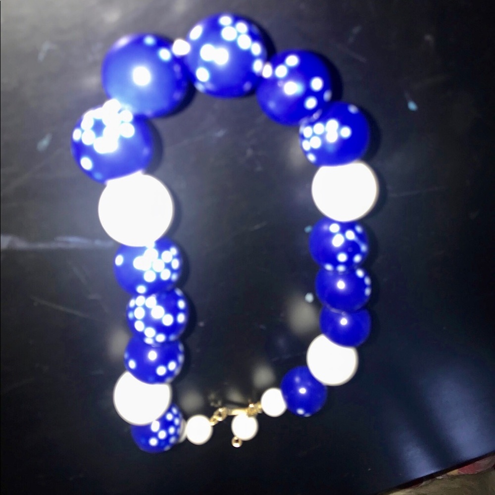 Multi colored marble necklace